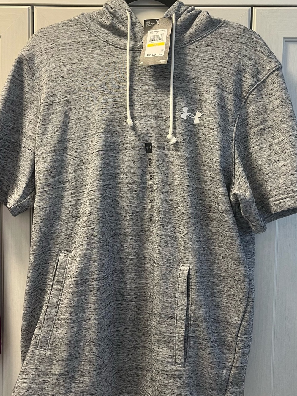 Men’s Under Armour Heather Gray Short-Sleeve Pullover Hoodie